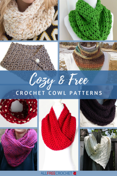 Cozy  Free Crochet Cowl Patterns