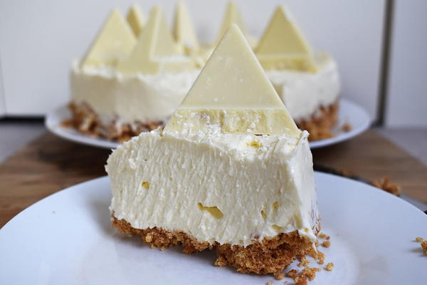 White Chocolate Toblerone Cheesecake