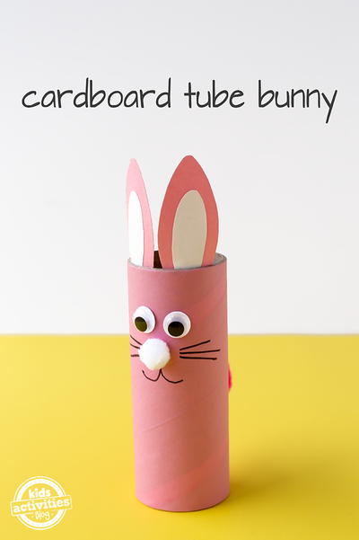 Cardboard Tube Easter Bunny