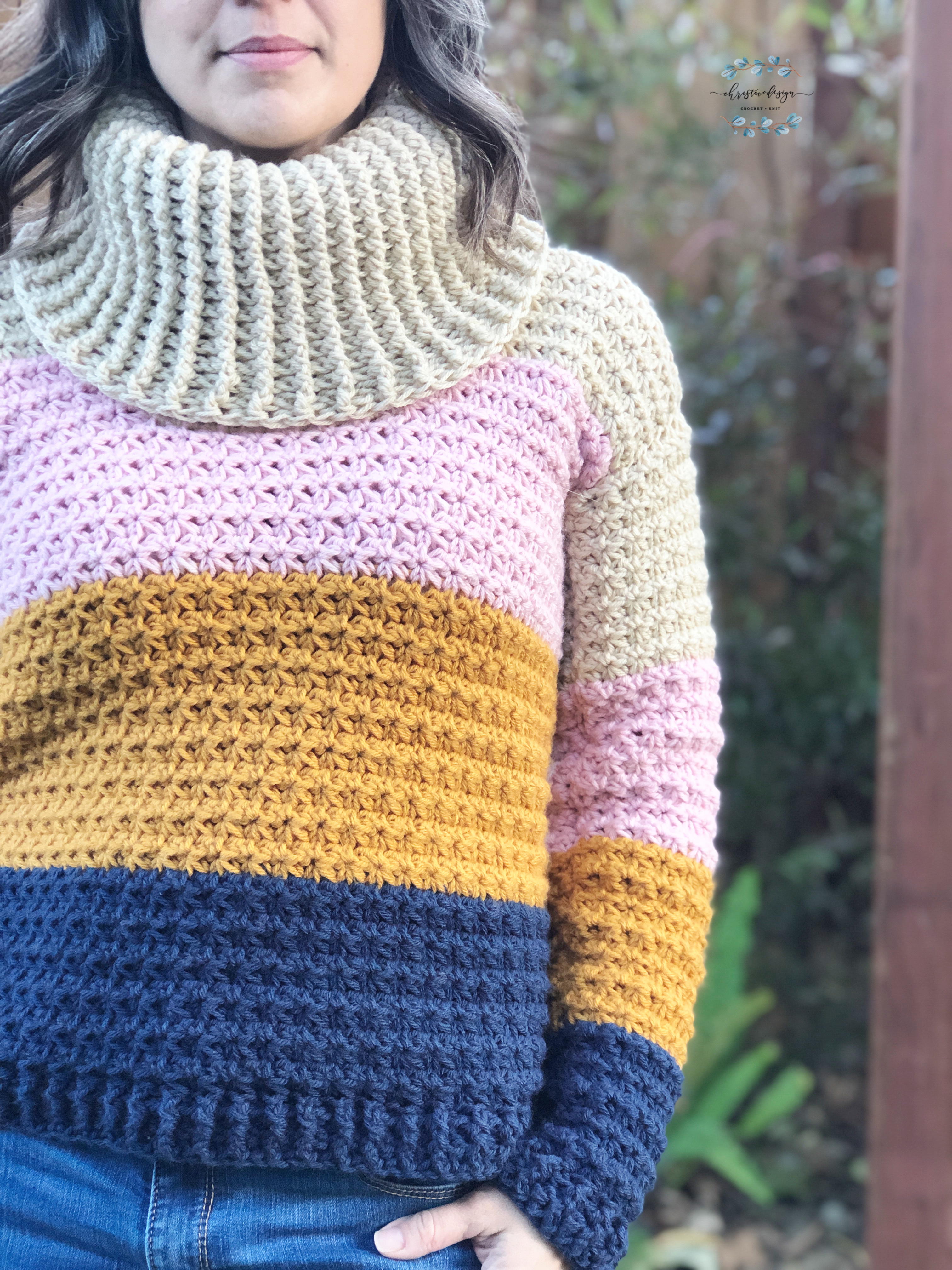 sunset curve sweater