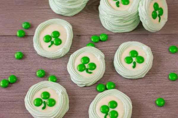 St. Patrick’s Day Meringue Cookies