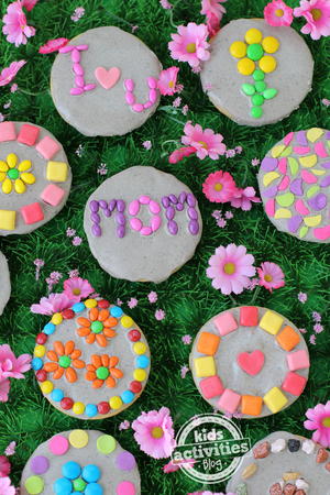Garden Stone Cookies For Mother's Day