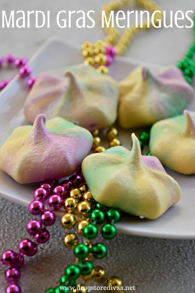 Mardi Gras Meringues