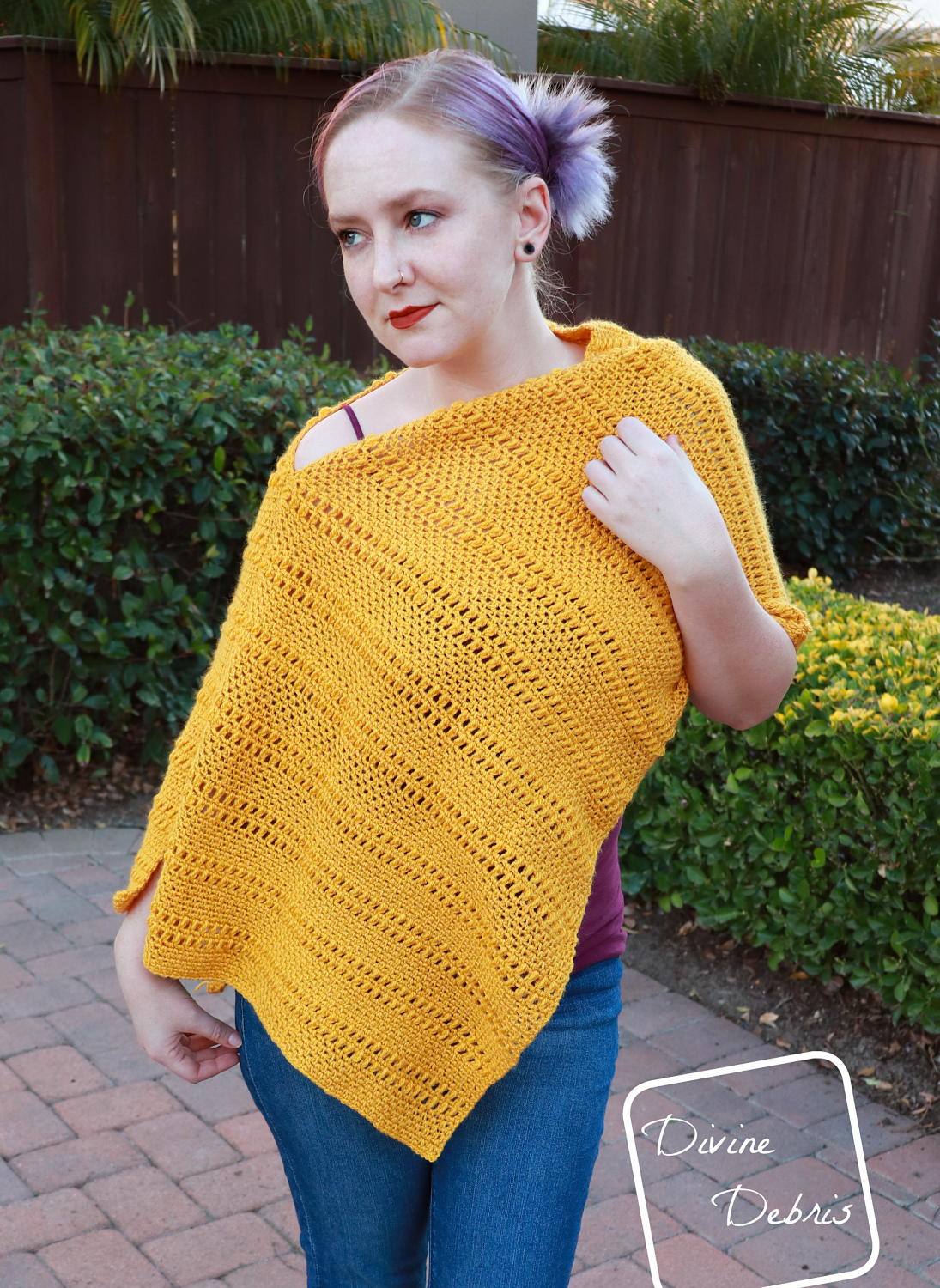 Whitney Poncho | AllFreeCrochet.com