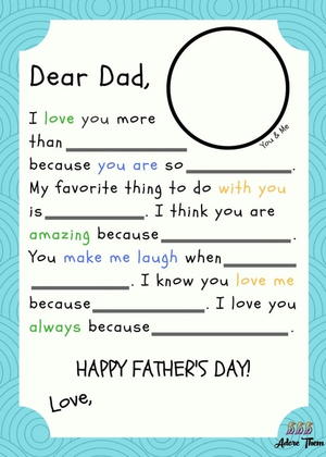 Printable Father's Day Madlib Letter