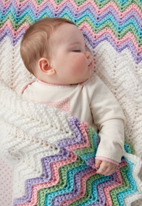 Pastel Rainbow Baby Blanket Knitting Pattern. Merino. Easy 