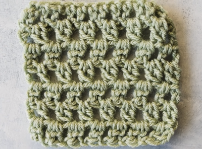 2 Double Crochet Cluster Stitch