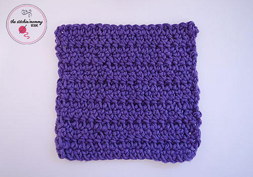 Extended Single Crochet Dishcloth
