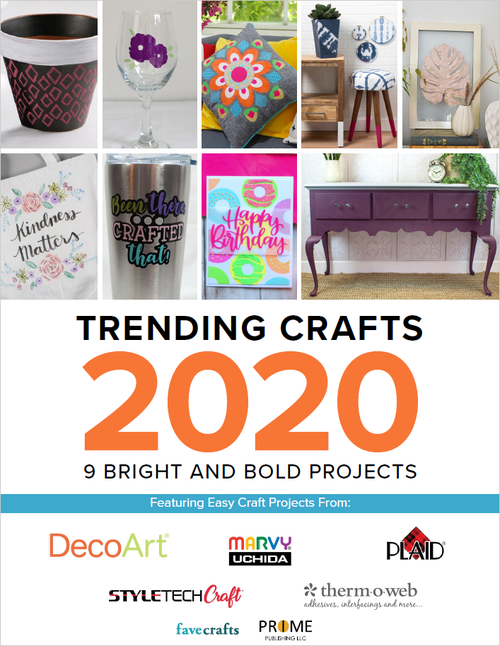 Trending Crafts 2020: 9 Bright and Bold Projects