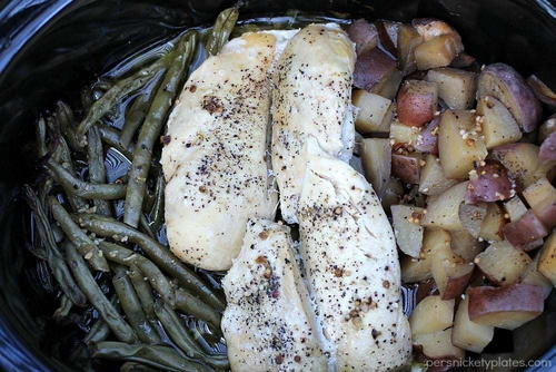 Slow Cooker Chicken And Potatoes With Green Beans