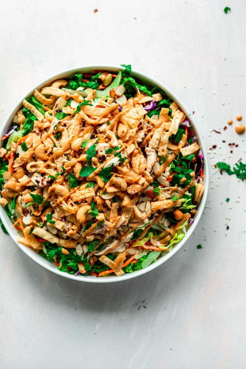 Crunchy Asian Chopped Salad With Chicken | RecipeLion.com