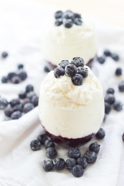 Keto Blueberry Cheesecake Cups