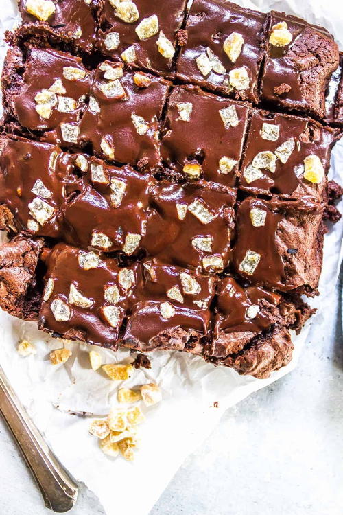 Fudgy Ginger Brownies (glutenfree!)