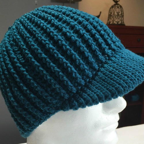 Ribbed Messy Bun Hat | AllFreeCrochet.com