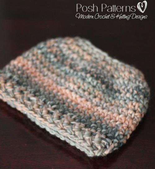 Easy Crochet Messy Bun Hat Pattern