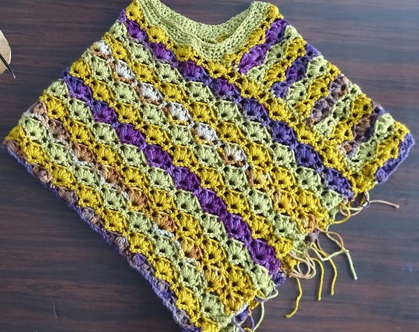 Winsome Crochet Poncho