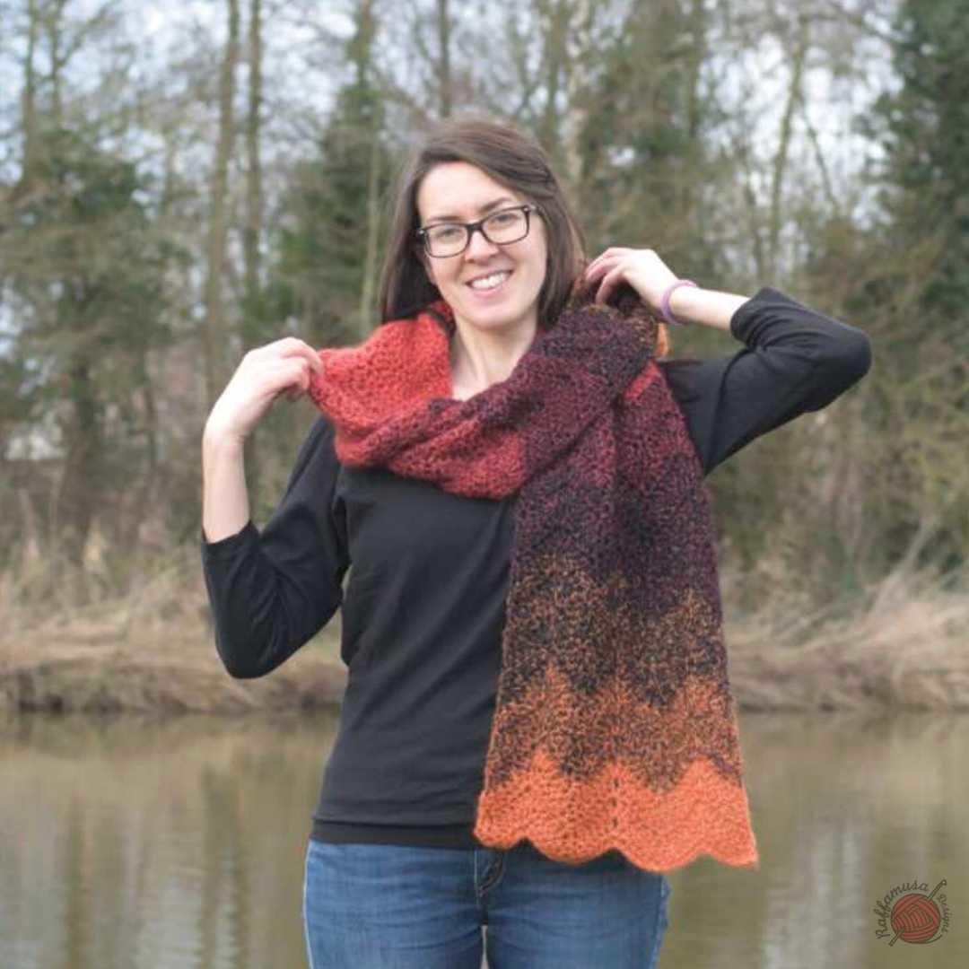 Simple Ripple Scarf | AllFreeCrochet.com