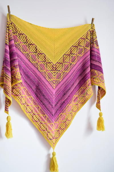 Carina Mosaic Crochet Shawl
