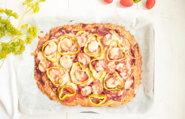 Low Carb Pizza Crust With Mozzarella And Eggs (keto Pizza Easy Recipe)
