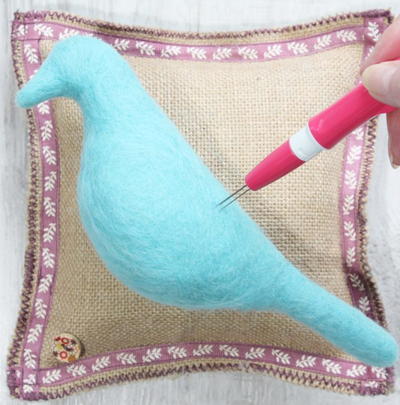 Easy Needle Felted Bird