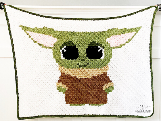 Baby Yoda Blanket | AllFreeCrochet.com