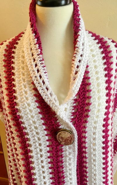 Blushing Beauty Shawl Crochet Pattern
