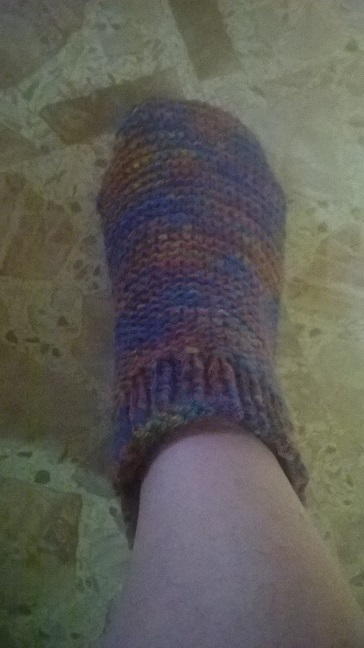 Garter Stitch Slipper Socks