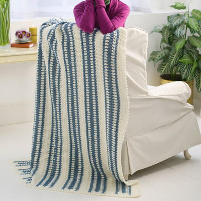 Laid Back Blue Crochet Blanket