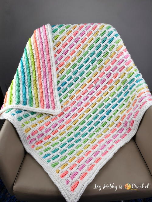 Unicorn Bricks Baby Blanket