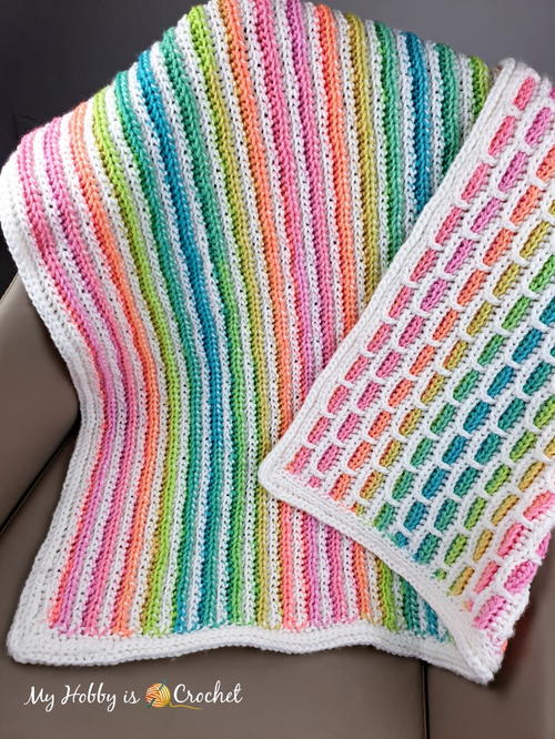 Unicorn Bricks Baby Blanket