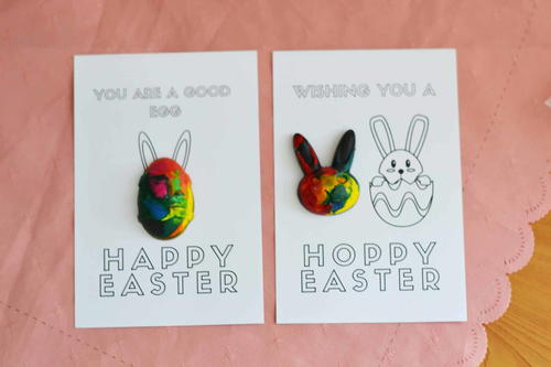 Upcycled Easter Crayon Shapes