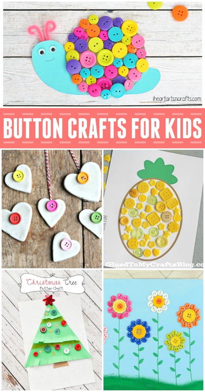 Fun Button Crafts For Kids