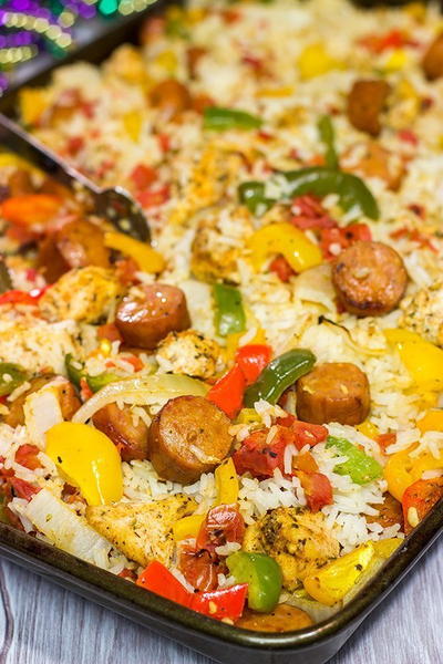 Sheet Pan Jambalaya