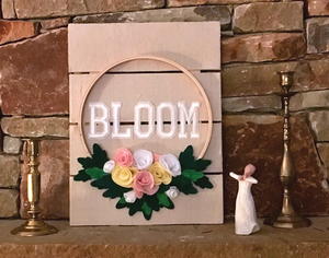 Bloom Embroidery Hoop Art