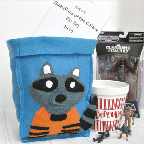 Diy Rocket Raccoon-inspired Gift Bag & Organizing Bin