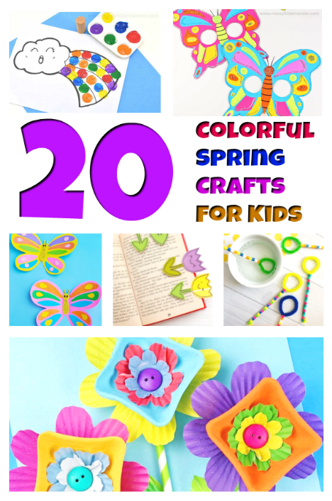 Colorful Spring Crafts For Kids