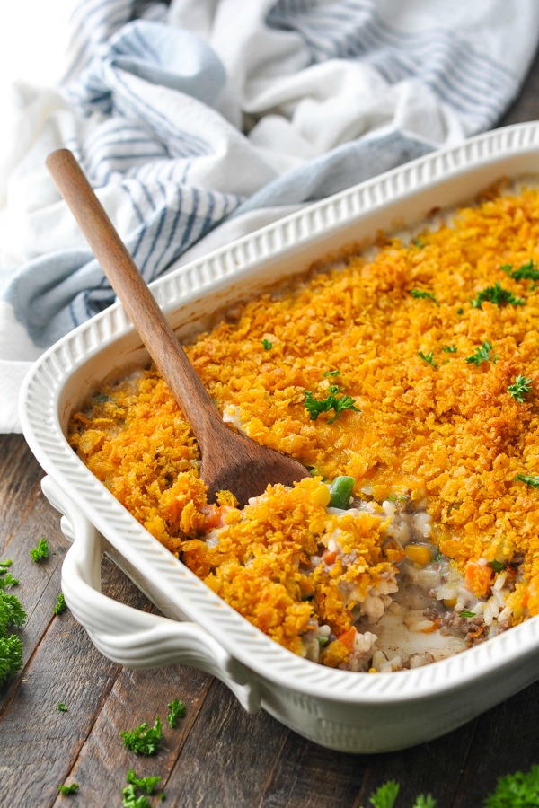 Hamburger Casserole With Rice | AllFreeCasseroleRecipes.com