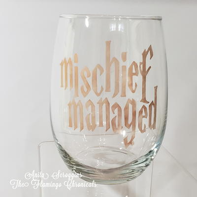 Harry Potter Themed Etched Glasses