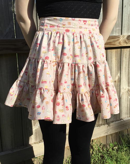 Strawberry Cream Tiered Apron