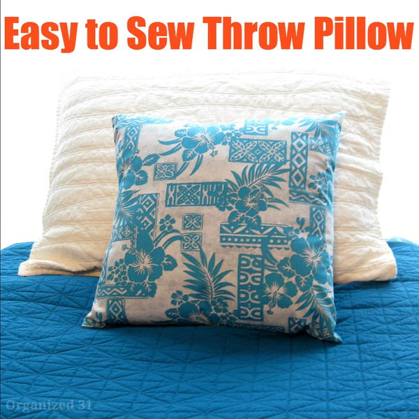 Easy To Sew Throw Pillow