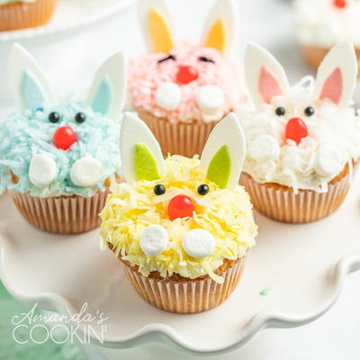 Easter Bunny Cupcakes