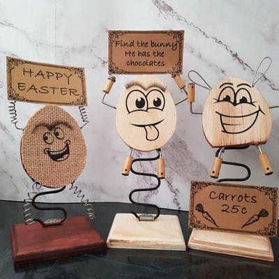 Rustic Post Character Rustic Easter Characters | FaveCrafts.com