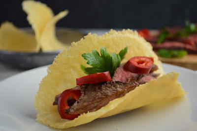 Beef Tacos With Parmesan Shells