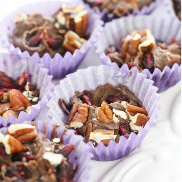 Pomegranate Chocolate Candy Cups