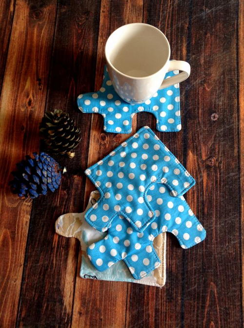 Jigsaw Puzzle Coaster Sewing Pattern