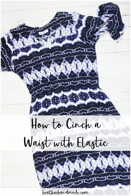 How To Cinch A Waist With Elastic