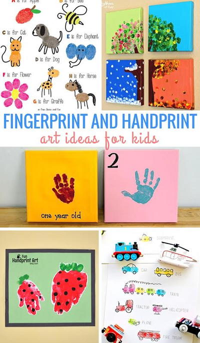 Fingerprint And Handprint Craft Ideas For Kids