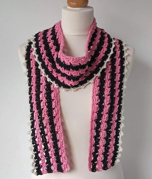 Nostalgia Skinny Crochet Scarf 