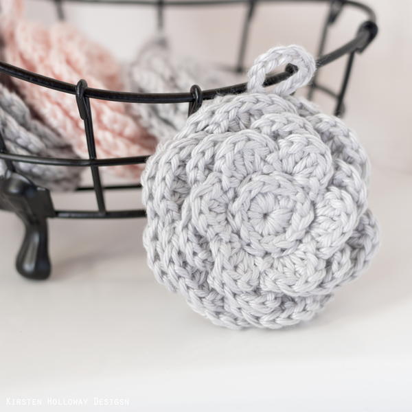 Flower Blossoms Crochet Face Scrubbies Pattern