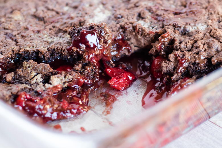 Chocolate Cherry Dump Cake 